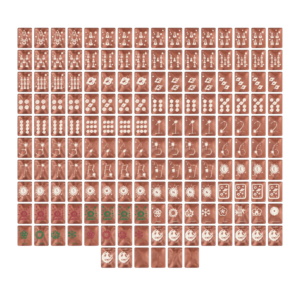 Copper Eclipse Mahjong Set