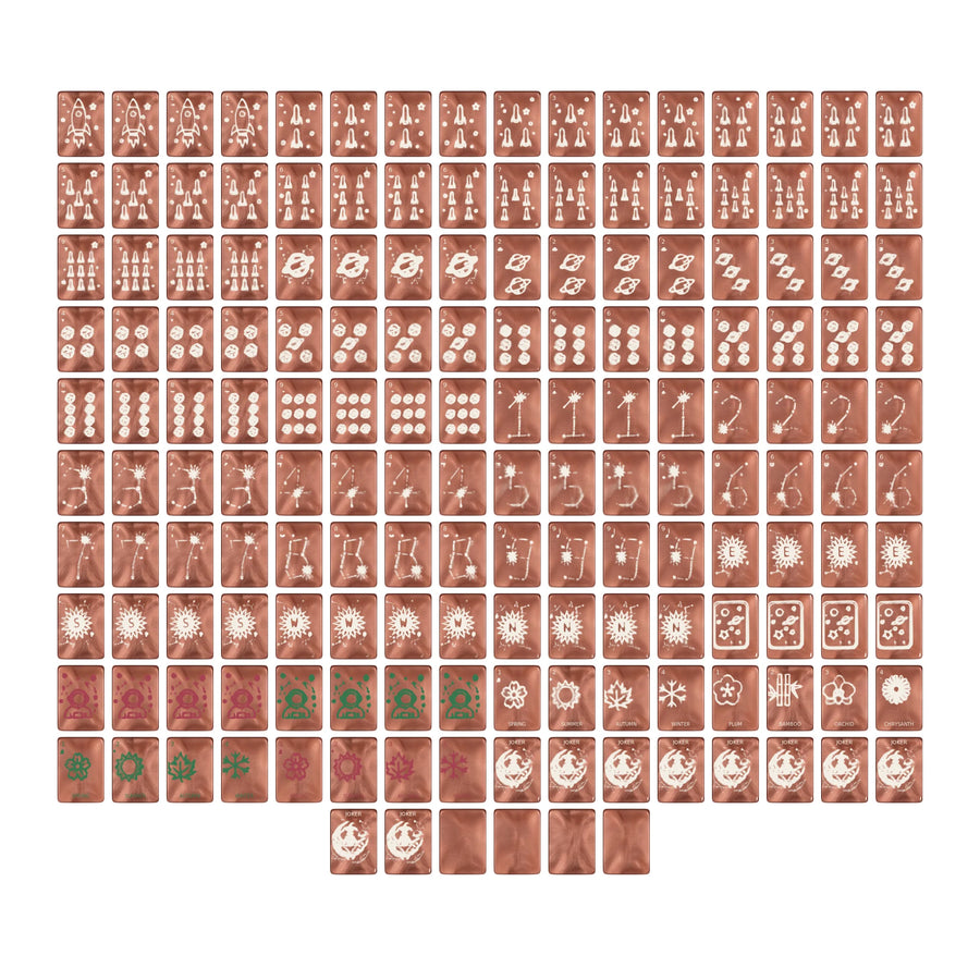 Copper Eclipse Mahjong Set