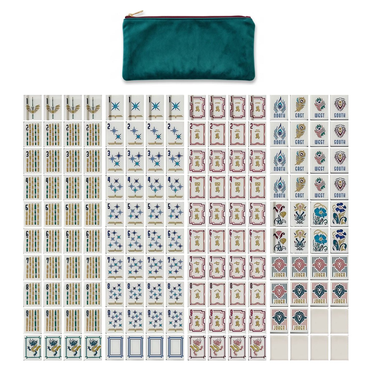 Garnet Royale Mahjong Set