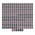 Graphite Nocturne Mahjong Set