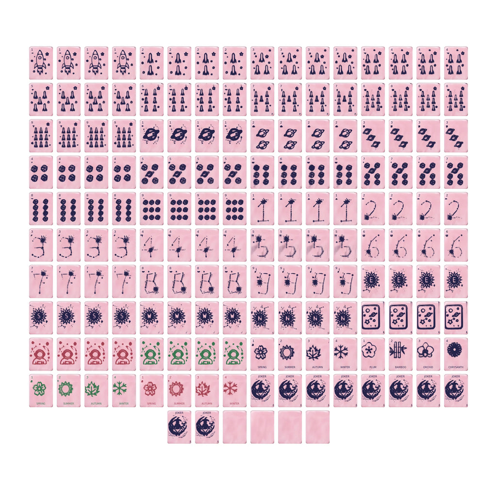 Rose Solstice Mahjong Set