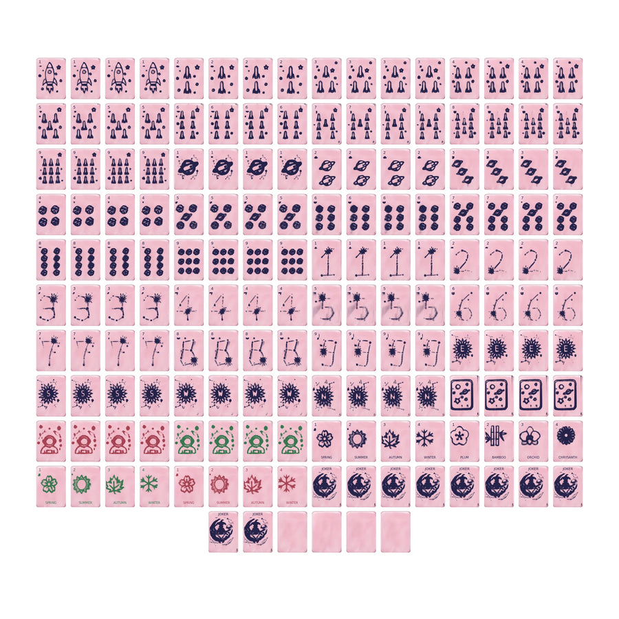 Rose Solstice Mahjong Set