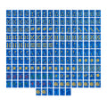 Sapphire Nebula Mahjong Set