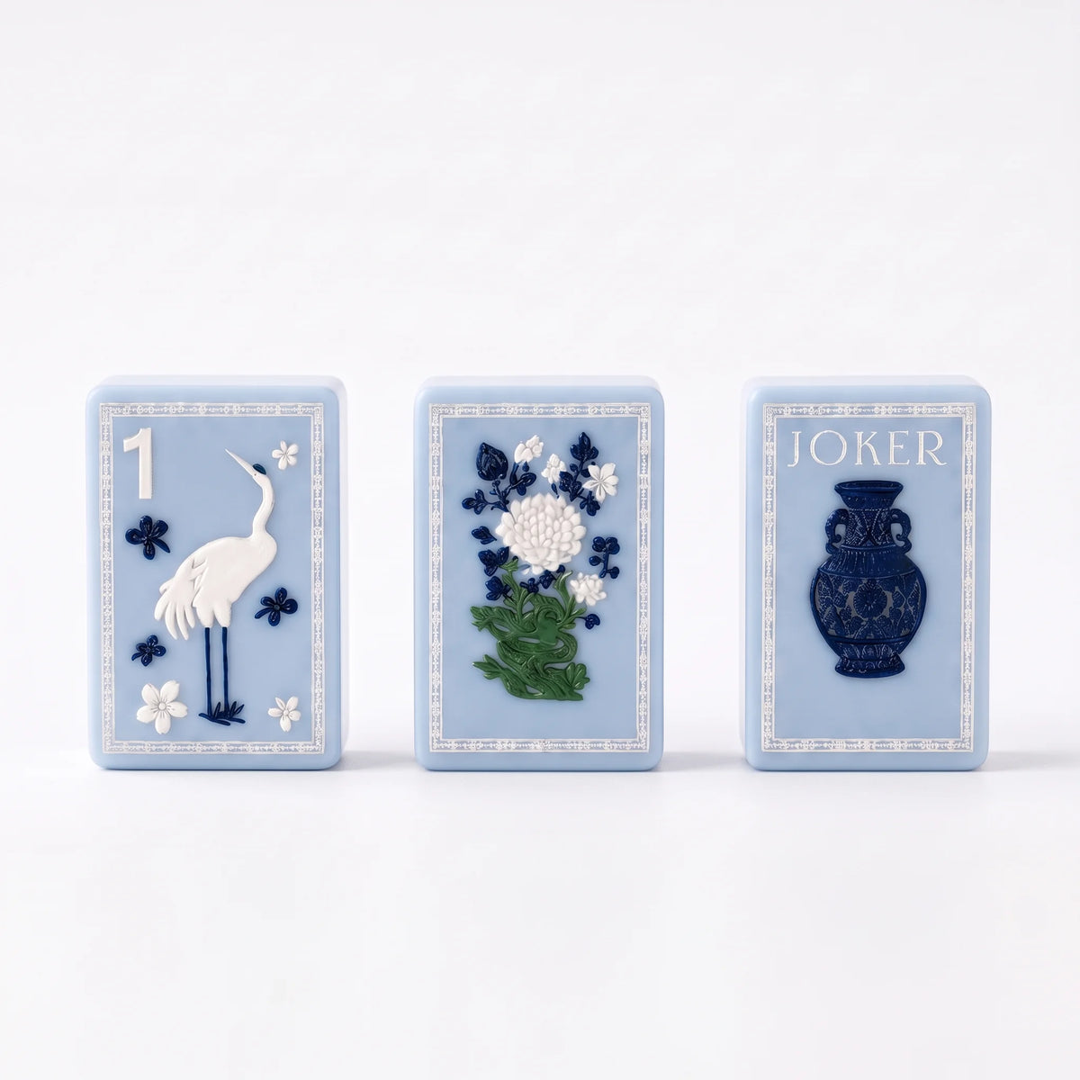 Blue Pavilion Mahjong Set