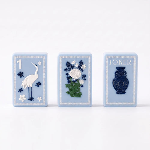 Blue Pavilion Mahjong Set