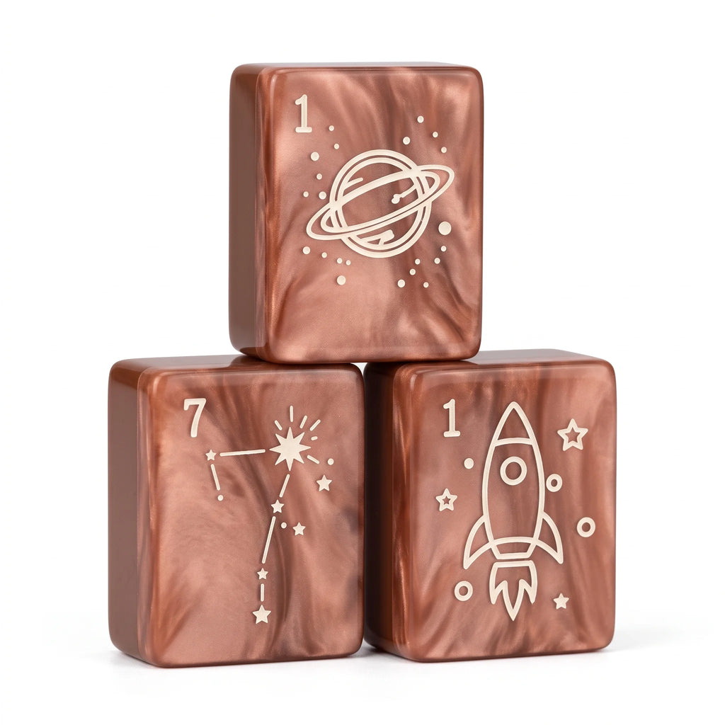 Copper Eclipse Mahjong Set