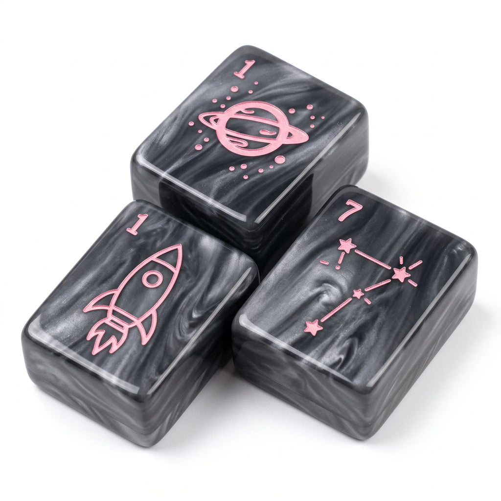 Graphite Nocturne Mahjong Set