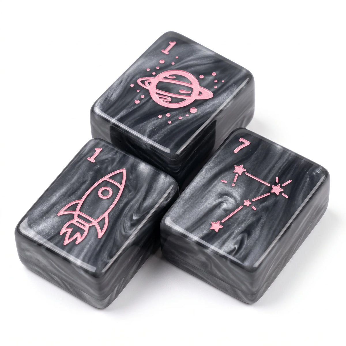 Graphite Nocturne Mahjong Set
