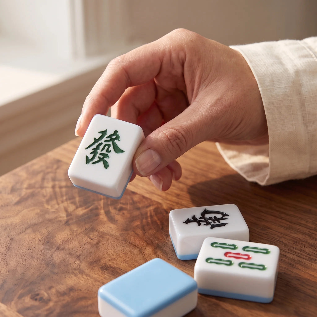 Azure Mahjong Set