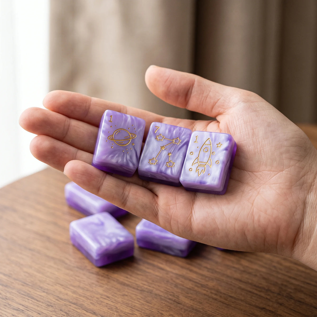 Amethyst Observatory Mahjong Set