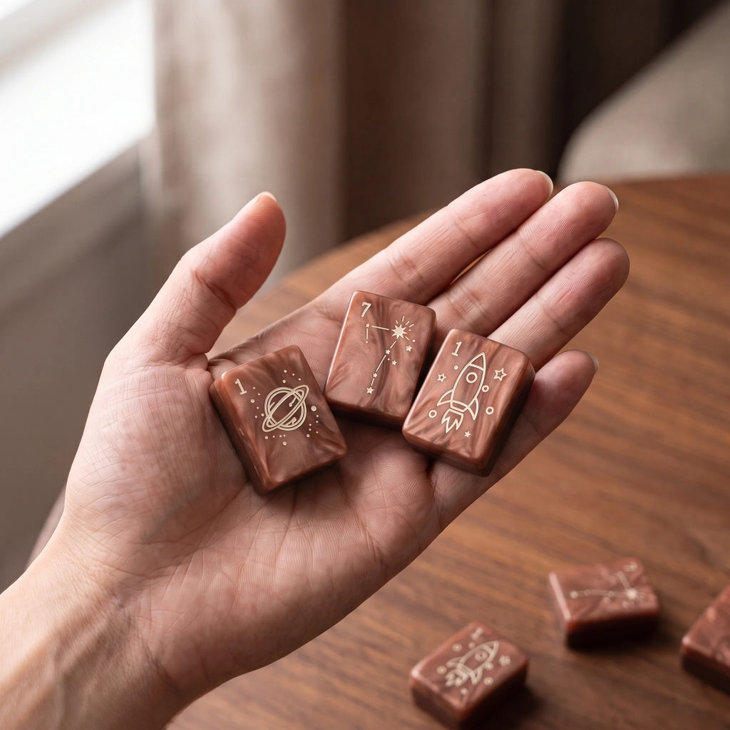 Copper Eclipse Mahjong Set