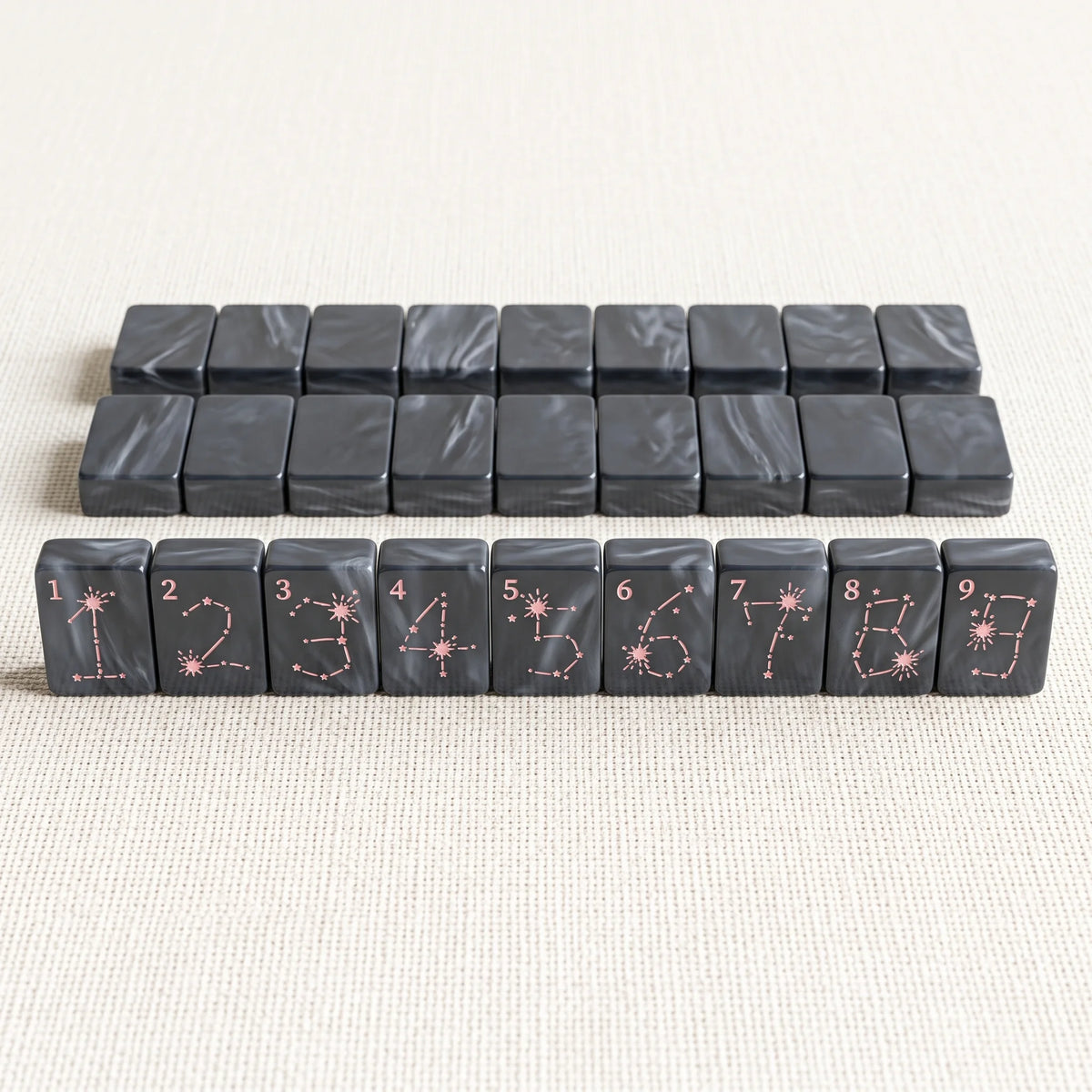 Graphite Nocturne Mahjong Set