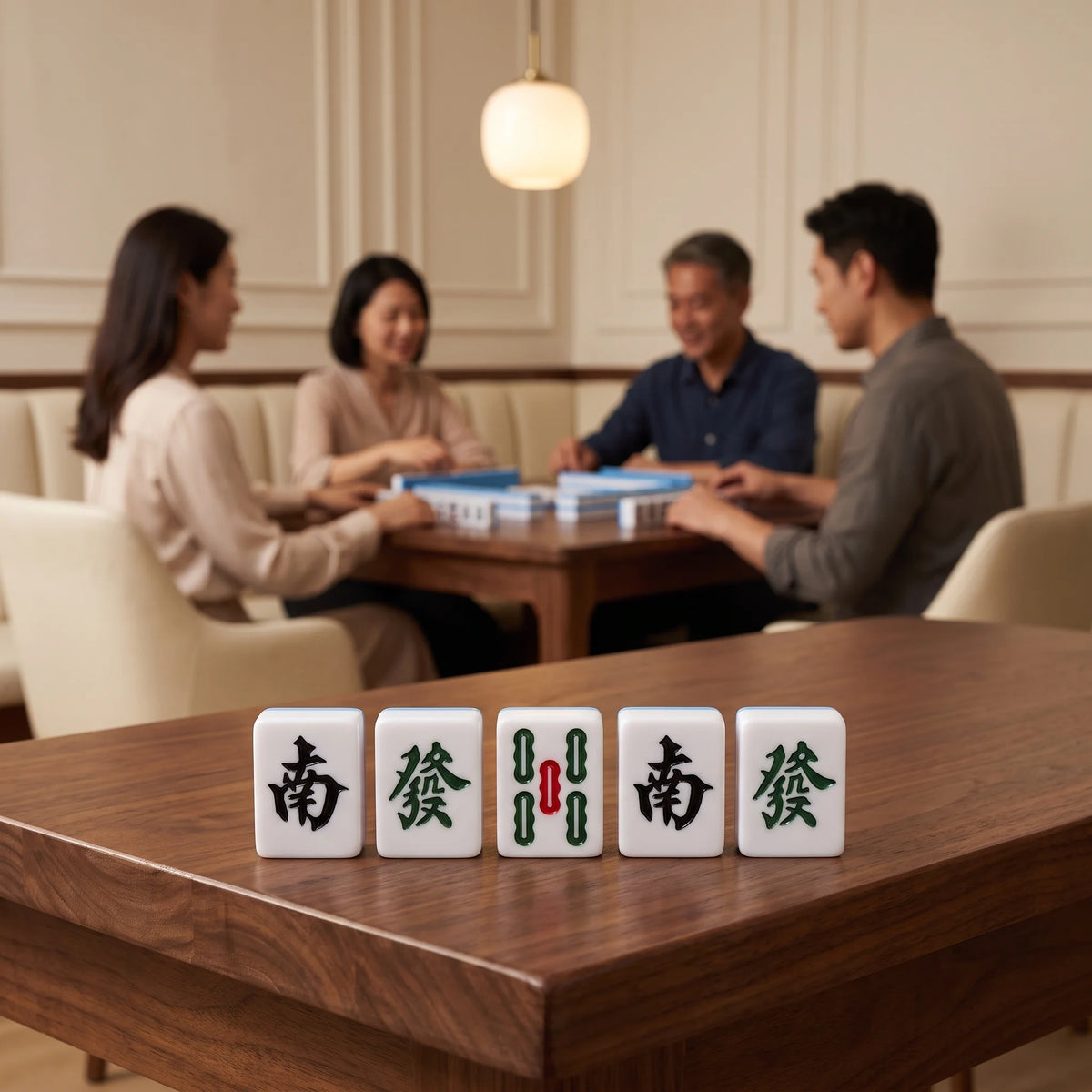 Azure Mahjong Set