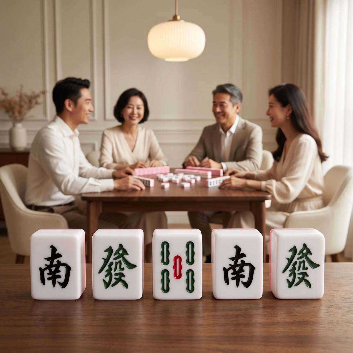 Peony Mahjong Set