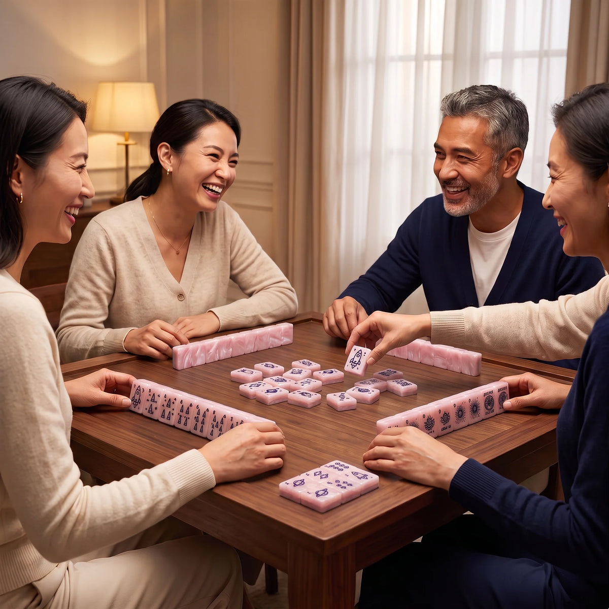 Rose Solstice Mahjong Set
