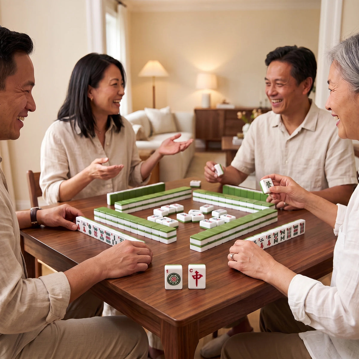 Willow Court Mahjong Set