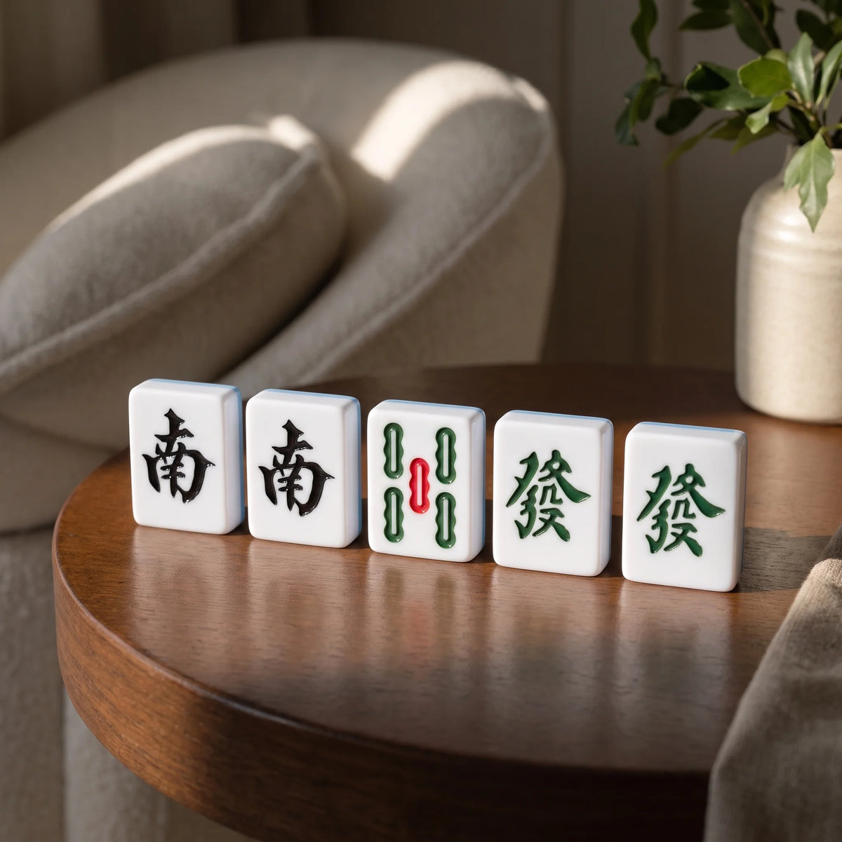 Azure Mahjong Set