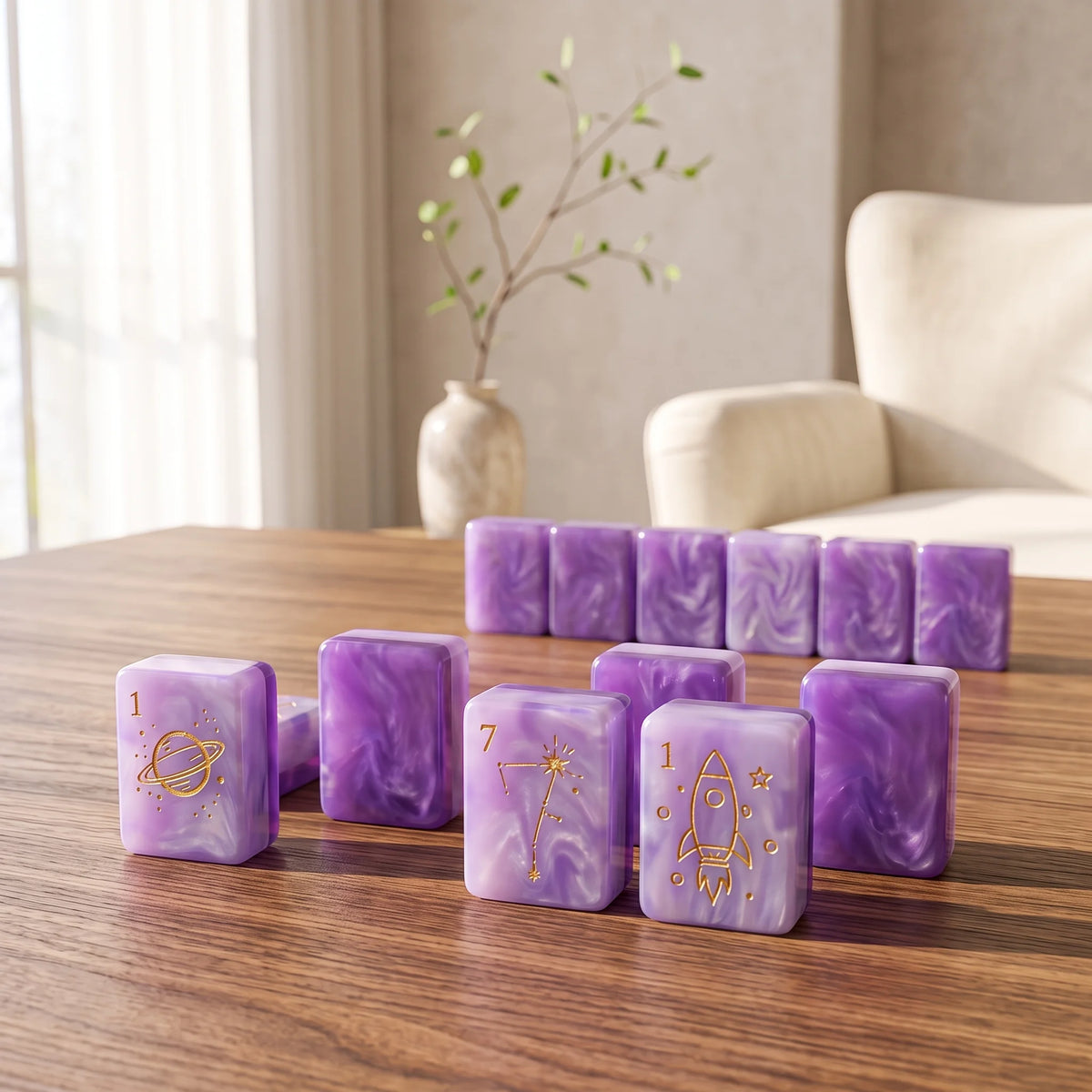 Amethyst Observatory Mahjong Set