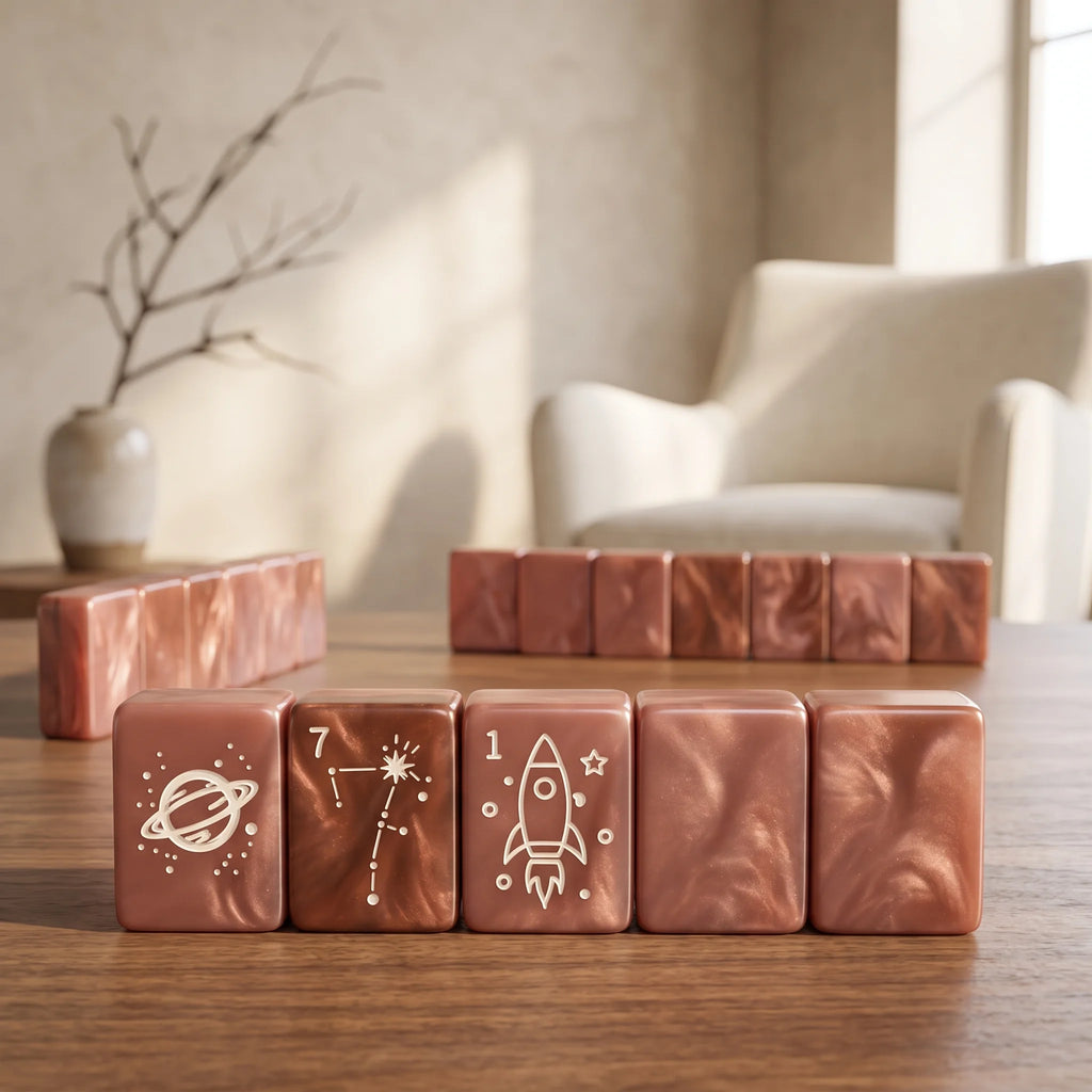 Copper Eclipse Mahjong Set