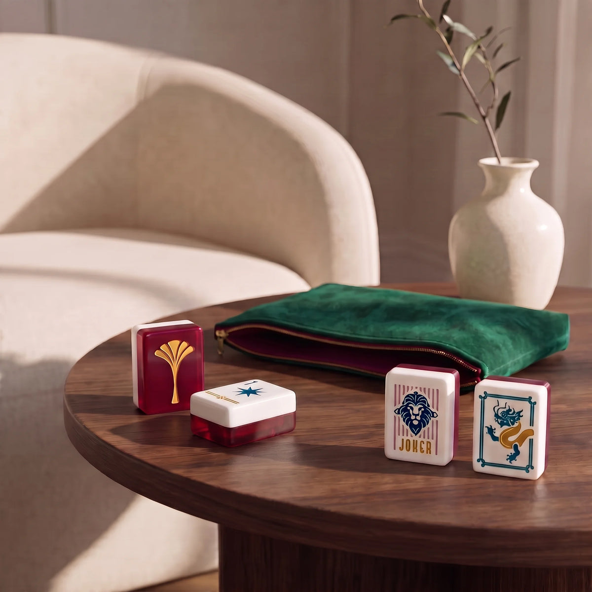 Garnet Royale Mahjong Set