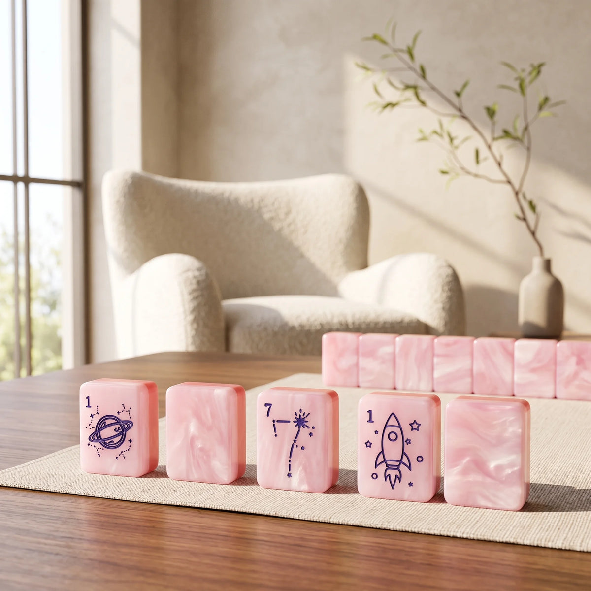 Rose Solstice Mahjong Set