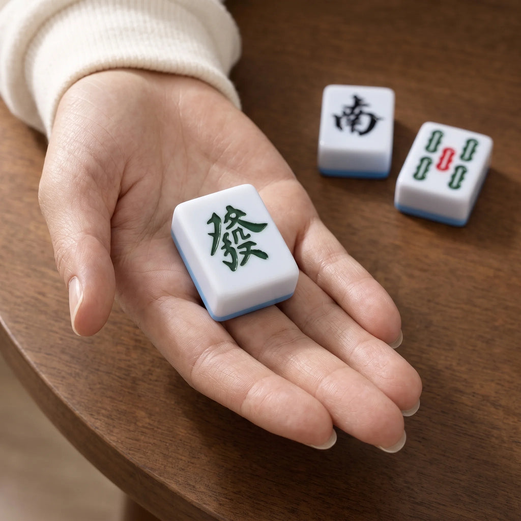 Azure Mahjong Set