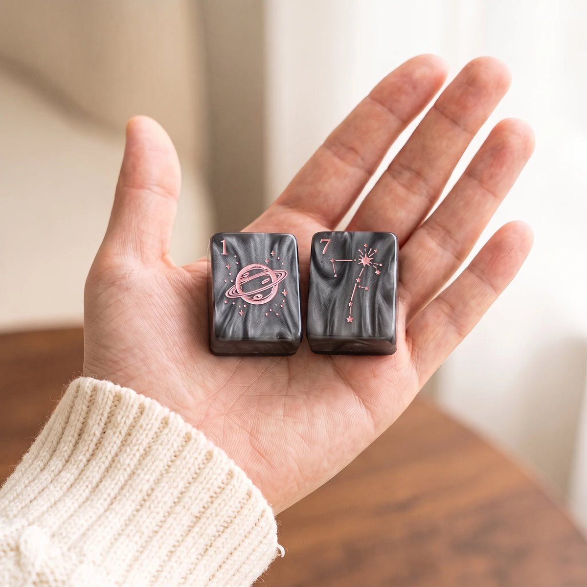 Graphite Nocturne Mahjong Set