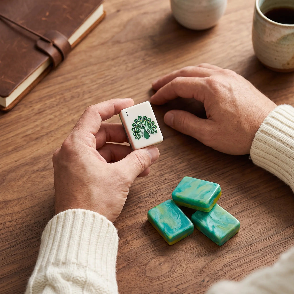 Jade Masquerade Mahjong Set