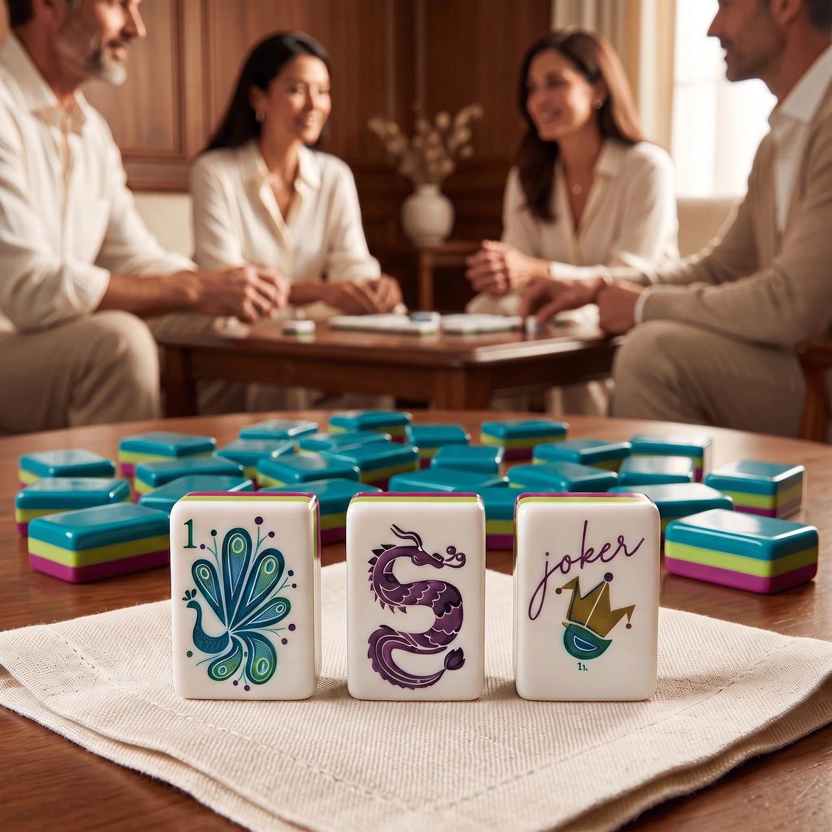 Peacock Gala Mahjong Set