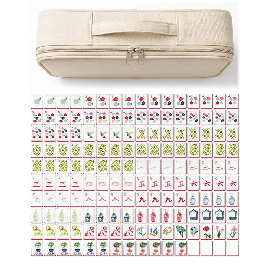 Ruby Conservatory Mahjong Set