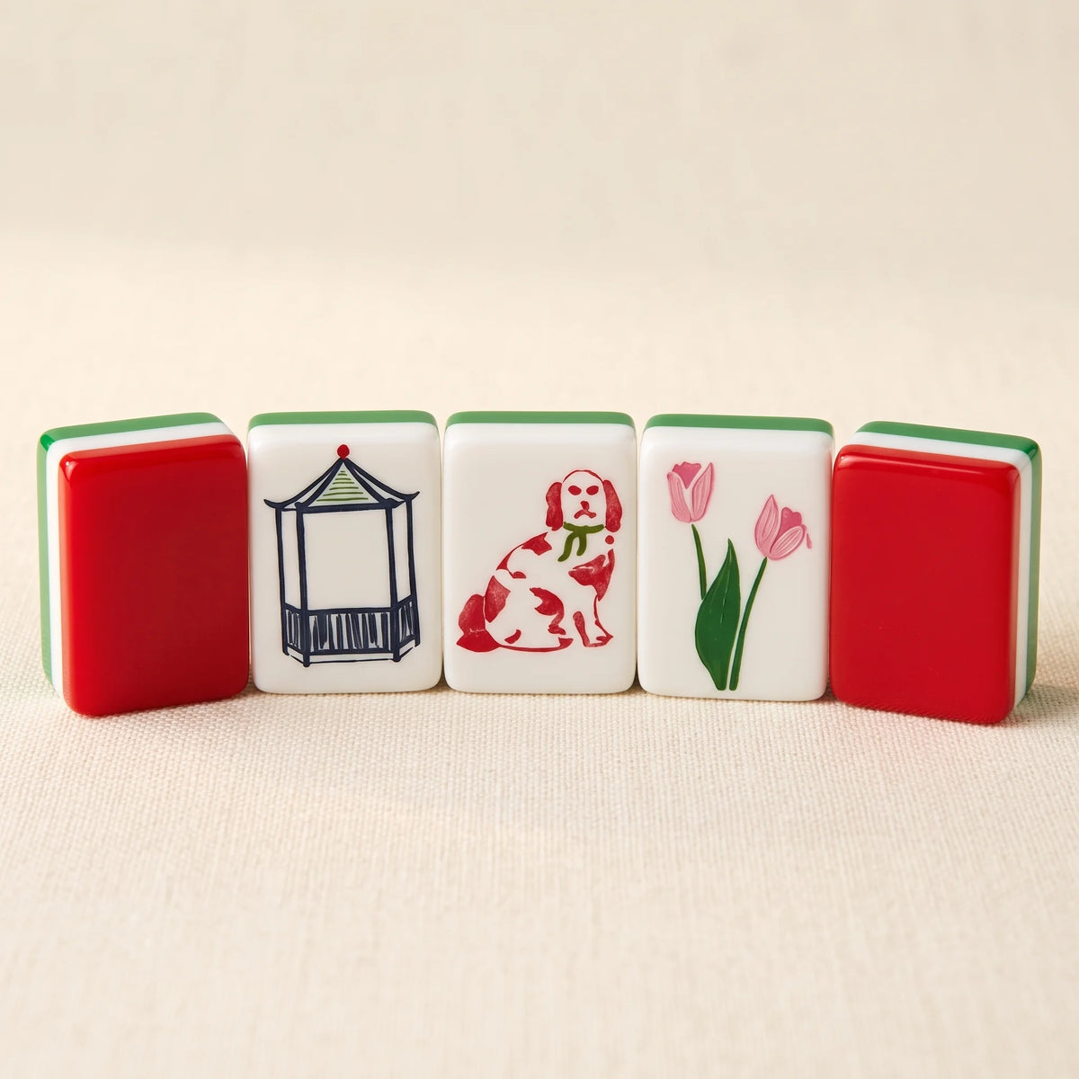 Ruby Conservatory Mahjong Set