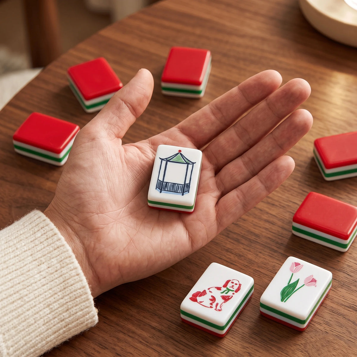 Ruby Conservatory Mahjong Set