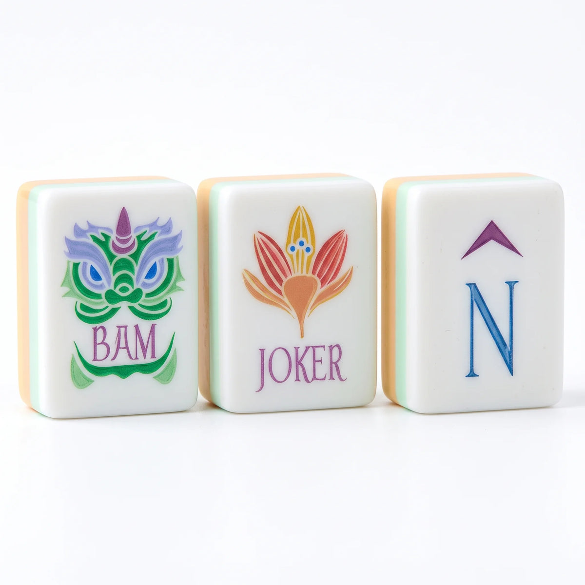 Golden Lotus Mahjong Set