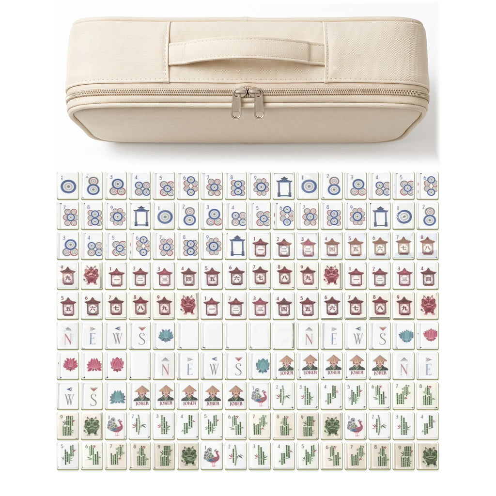 Olive Dynasty Mahjong Set
