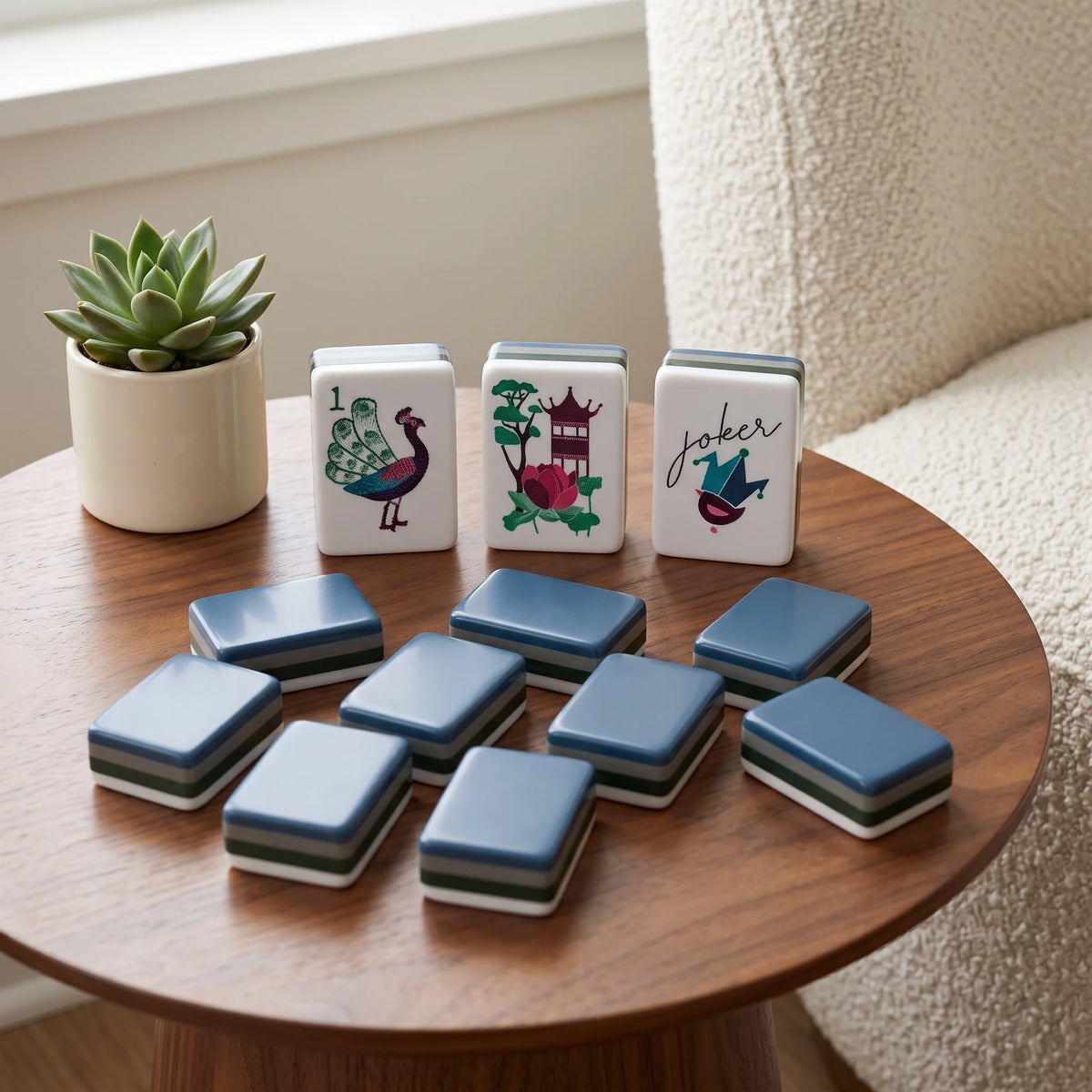 Indigo Pavilion Mahjong Set