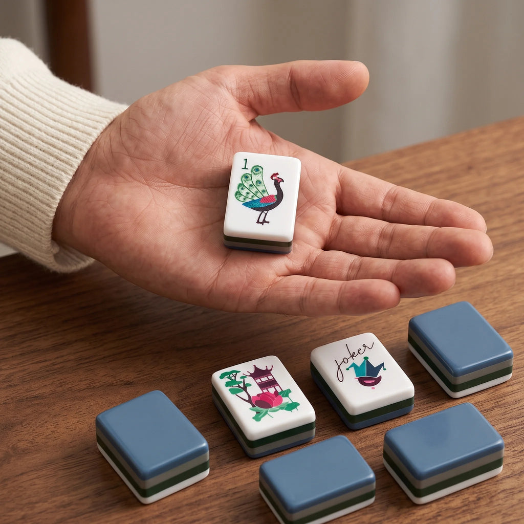 Indigo Pavilion Mahjong Set